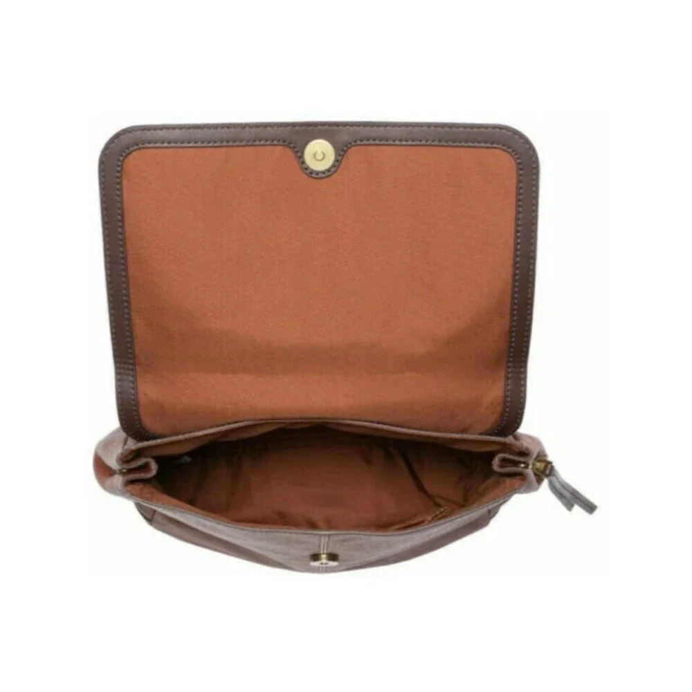 Fossil Claire Brandy Leather Backpack SHB1932213 Brown Brass women’s bag EUC